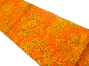 草花に実模様織出し名古屋帯